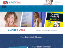 Tablet Screenshot of andreavahl.com